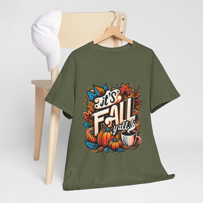 It’s Fall Y’all T-Shirt - Pumpkin Spice Autumn Coffee Lover Tee