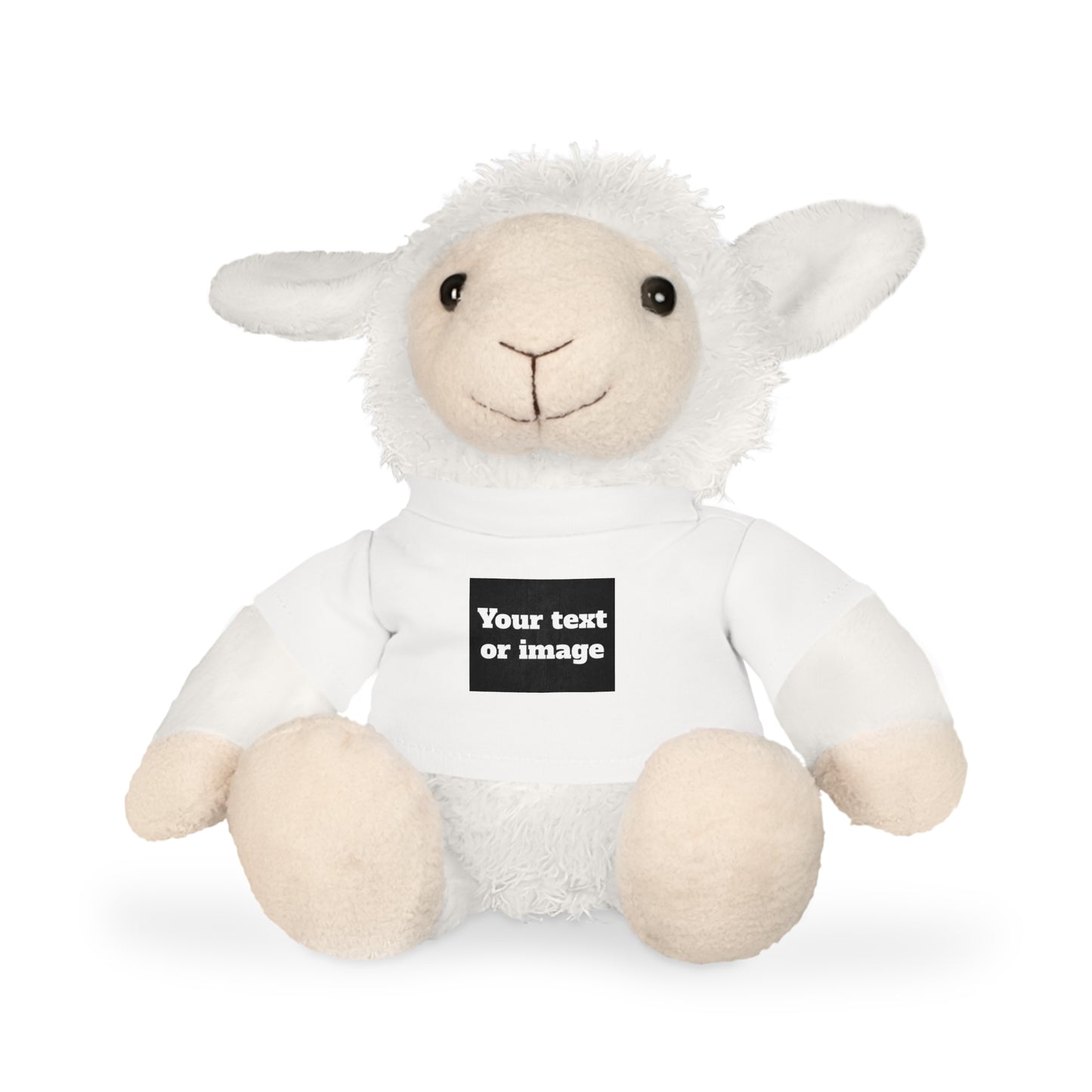 Personalisiertes Plüschtier mit individuellem T-Shirt – Geschenk mit Namen oder Foto