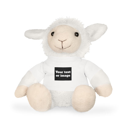 Personalisiertes Plüschtier mit individuellem T-Shirt – Geschenk mit Namen oder Foto