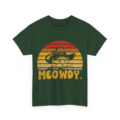 Meowdy T-Shirt - Funny Cowboy Cat Western Tee