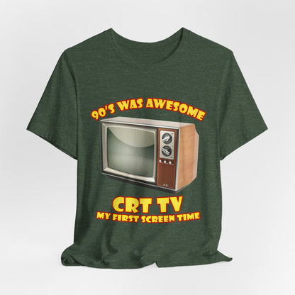 My First Screen Time T-Shirt - Retro CRT TV 90s Tee