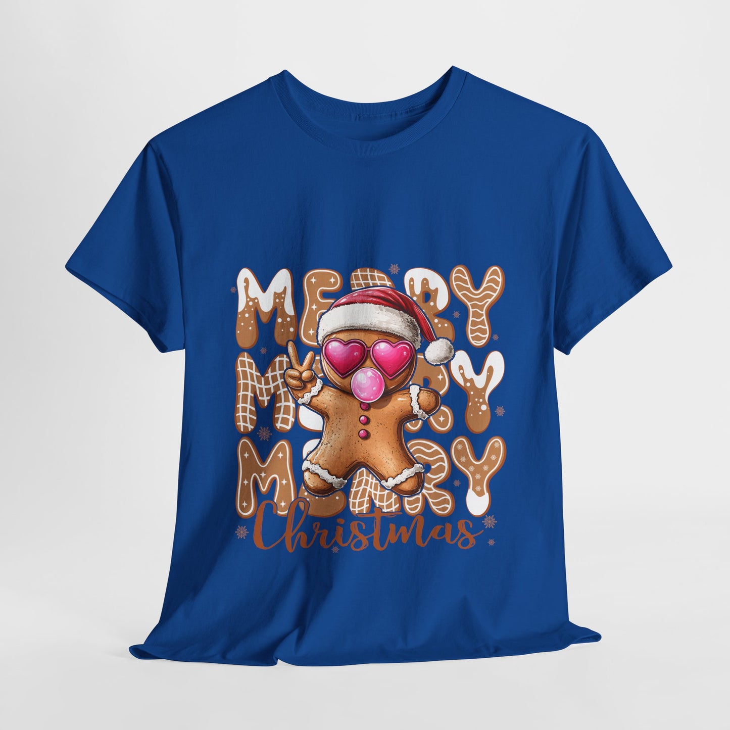 Merry Christmas Gingerbread T-Shirt - Funny Holiday Cookie Tee