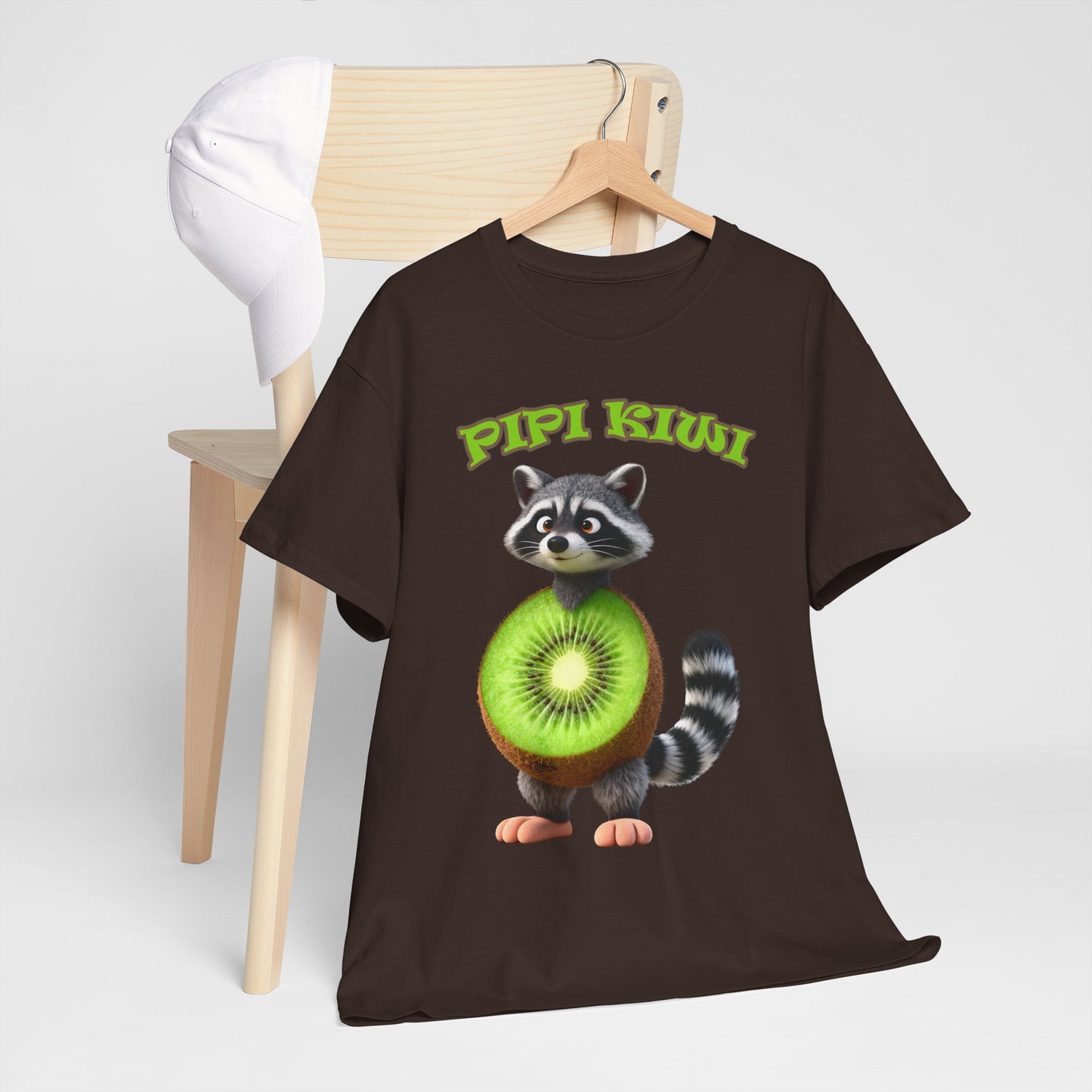 Pipi Kiwi Shirt – Funny Raccoon Fruit Mashup Tee