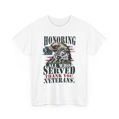 Thank You Veterans T-Shirt - Eagle, Flag & Iwo Jima Tribute Tee