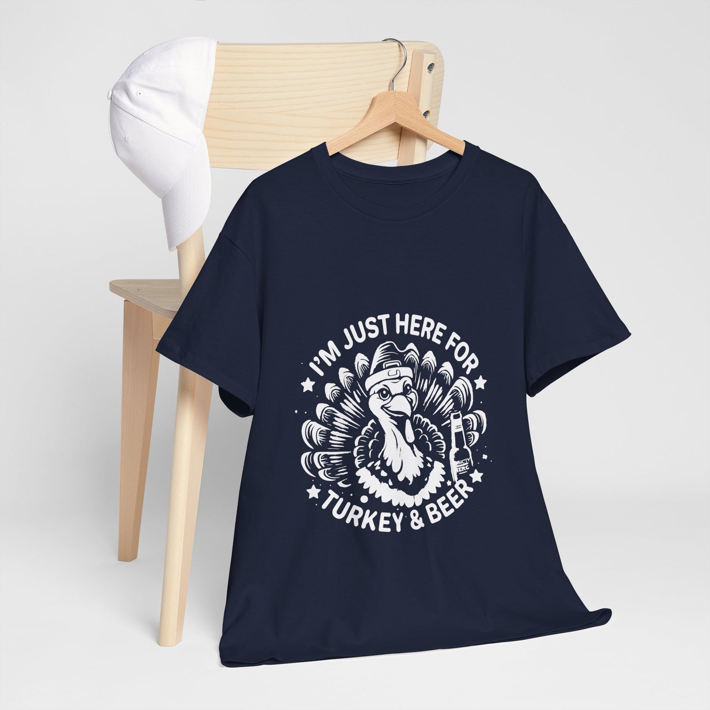 Turkey and Beer T-Shirt - Funny Thanksgiving Drinking Tee
