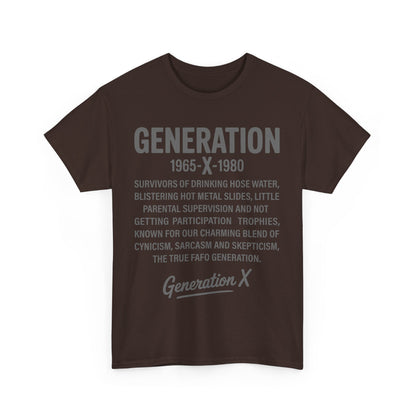 Generation X T-Shirt - 1965-1980 Hose Water Survivor