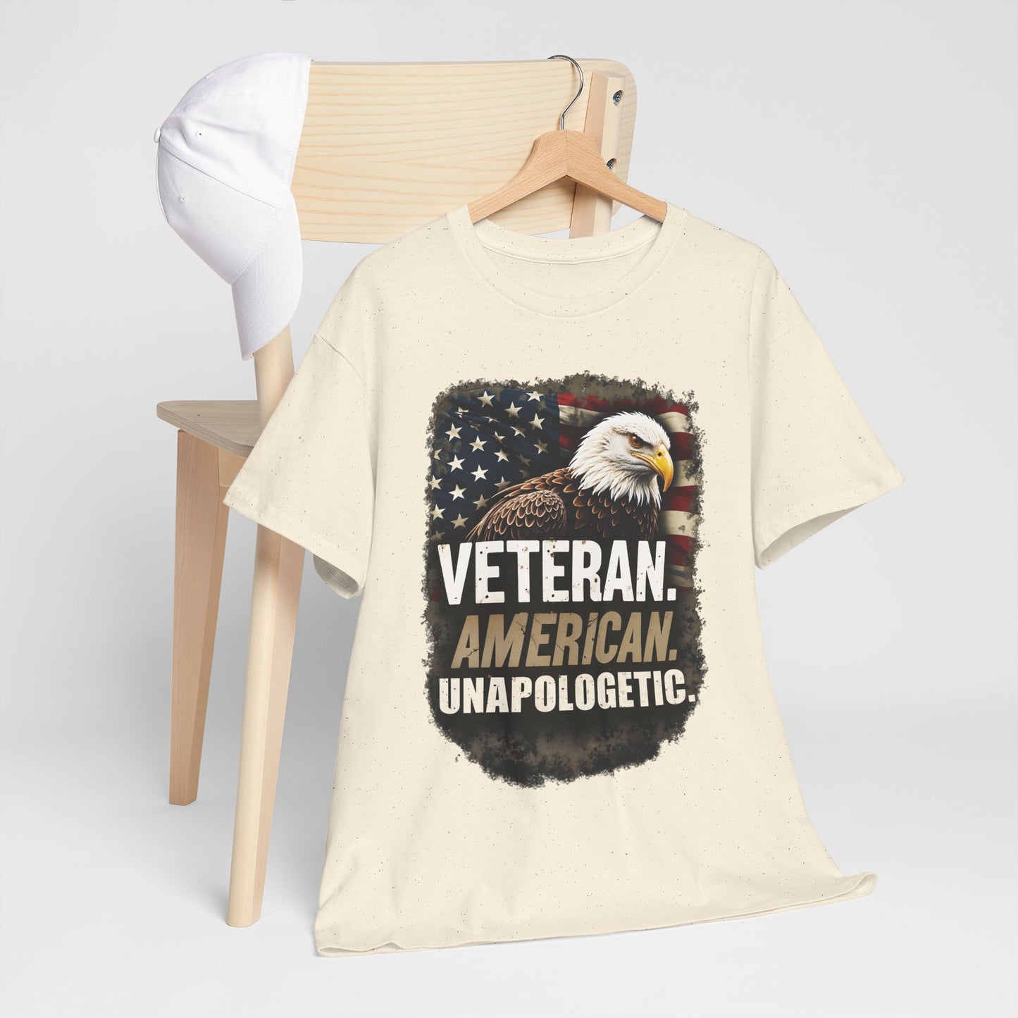 American Bold Veteran T-Shirt - Patriotic Military USA Pride Tee