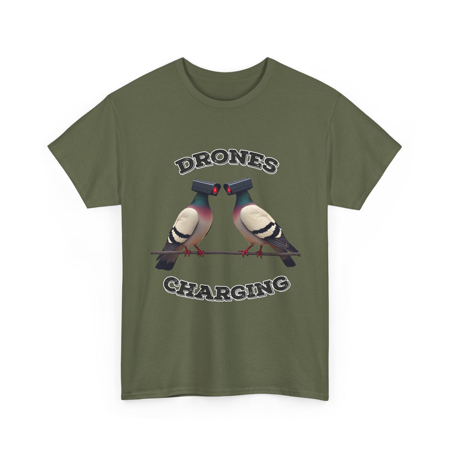 Drohnen laden Shirt - Lustiges Taubenkamera-Meme-T-Shirt