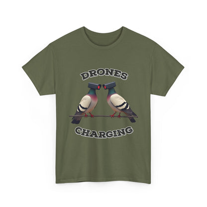 Drohnen laden Shirt - Lustiges Taubenkamera-Meme-T-Shirt