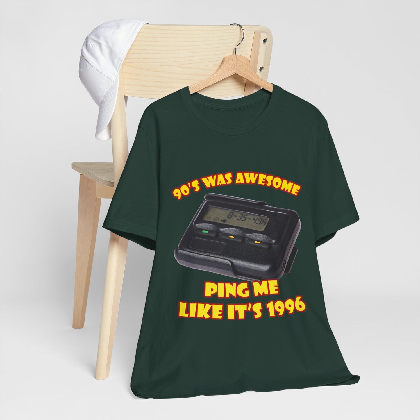 Ping Me Like It's 1996 T-Shirt - Retro Pager Tee