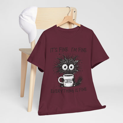 Caffeine Chaos Monster T-Shirt - Funny Coffee Tee