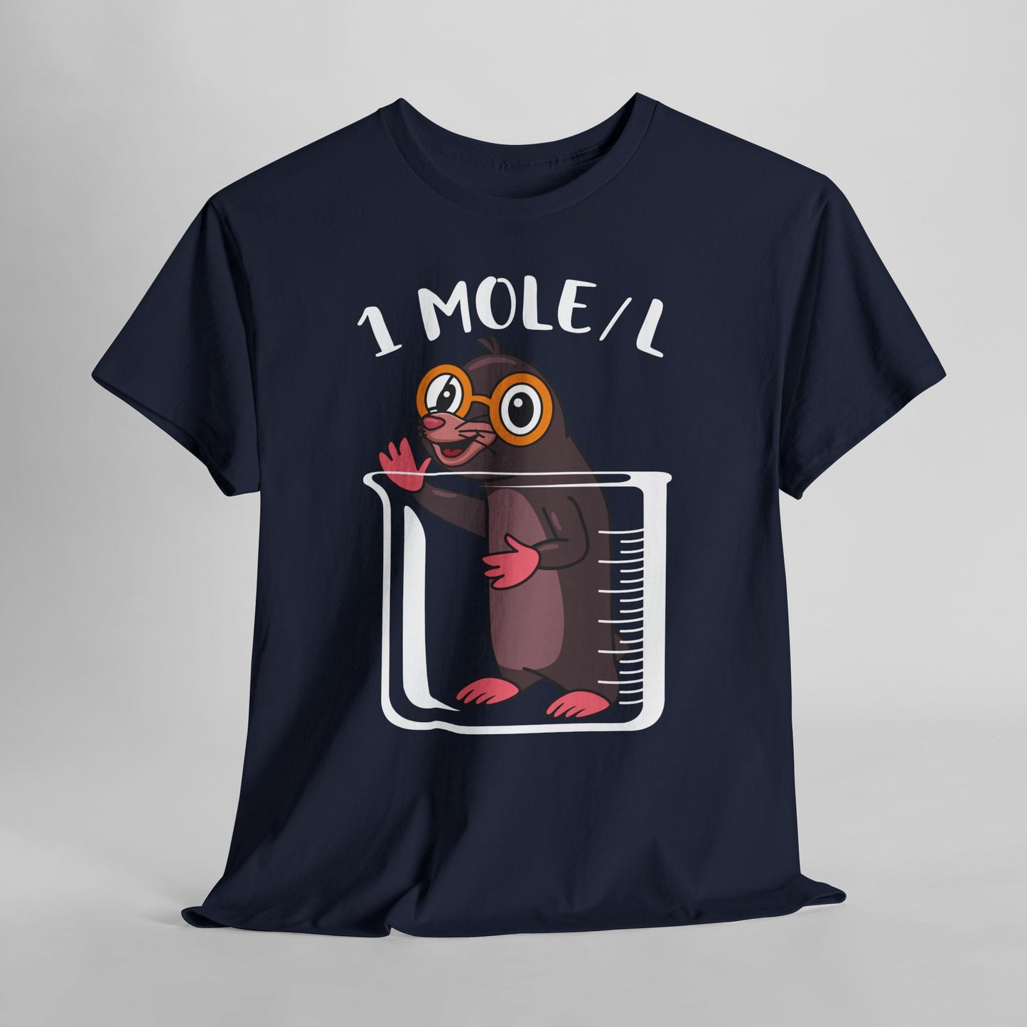 1 MOLE/L Shirt - Funny Chemistry Pun Tee, Science Nerd Gift