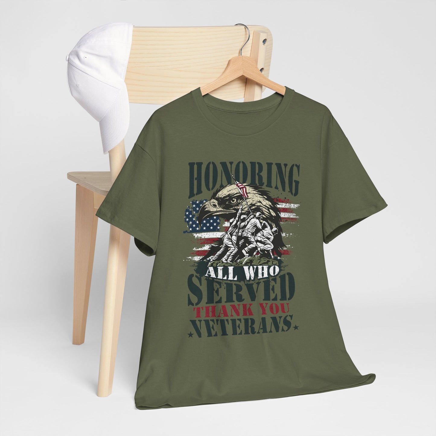 Thank You Veterans T-Shirt - Eagle, Flag & Iwo Jima Tribute Tee