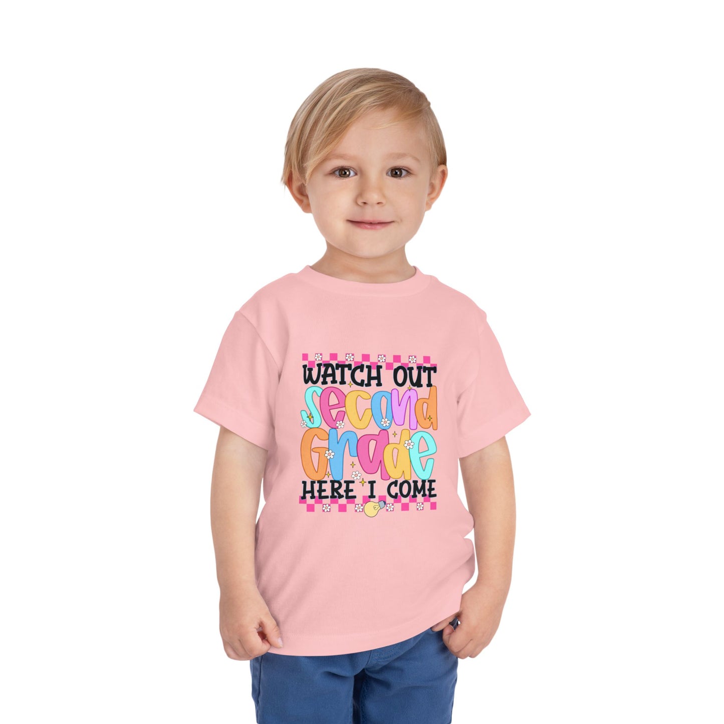 Watch Out Second Grade Shirt - Colorful Back to School Tee for Kids, 2nd Grade Here I Come Shirt, Funny First Day Outfit Idea