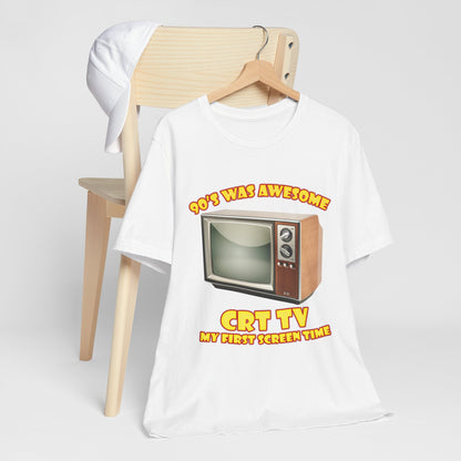My First Screen Time T-Shirt - Retro CRT TV 90s Tee