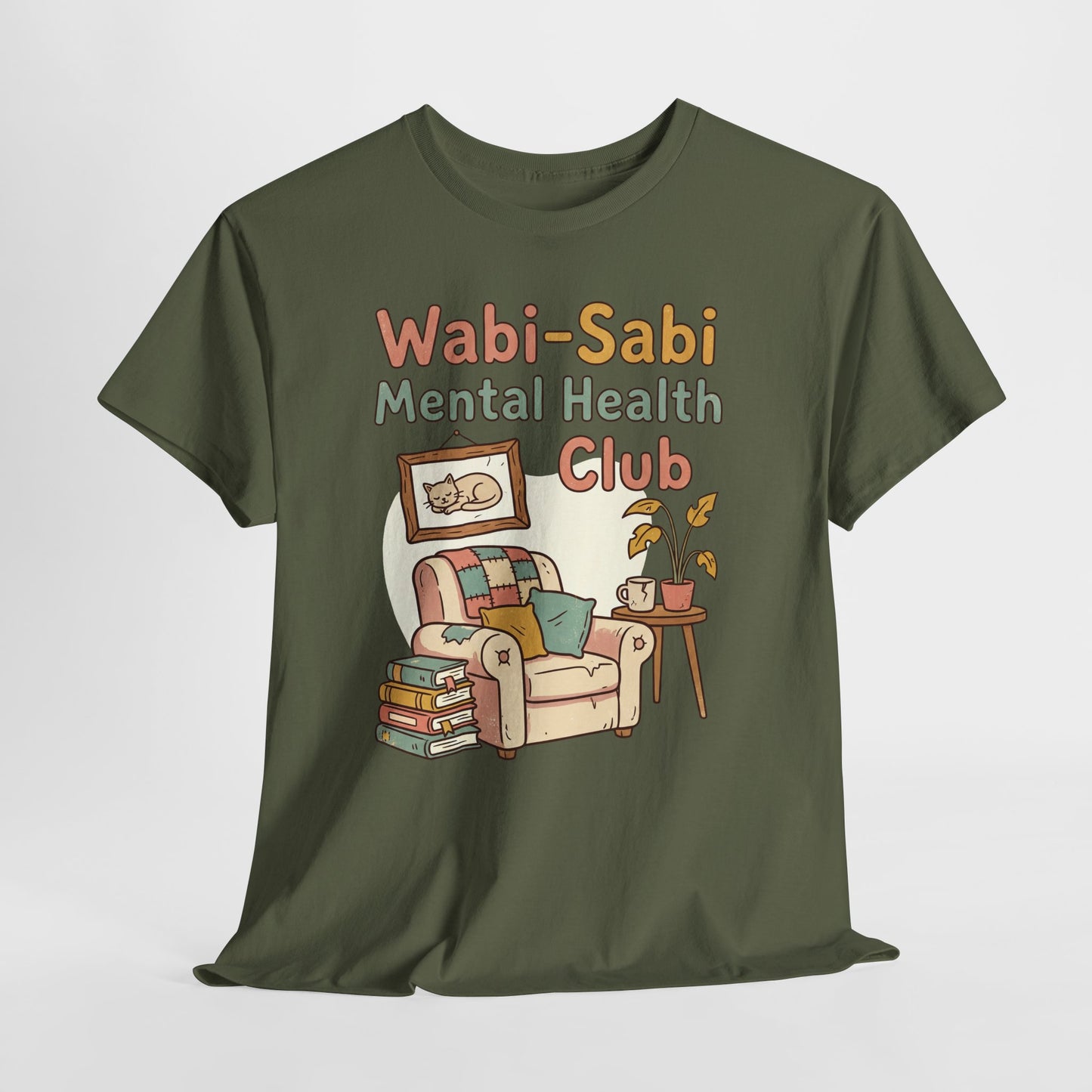 Wabi-Sabi Mental Health Club Shirt – Cozy Self-Care Aesthetic Tee