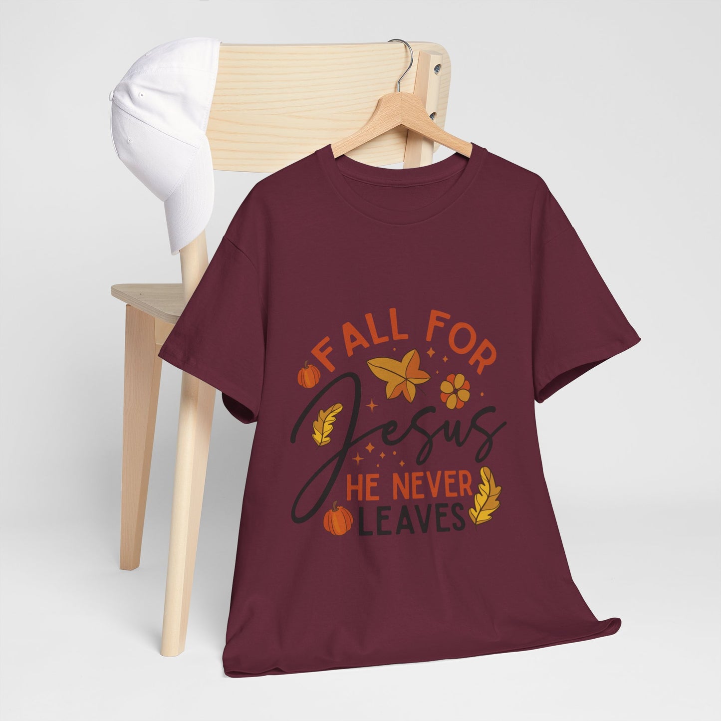 Fall For Jesus T-Shirt - Christian Faith Thanksgiving Autumn Pumpkin Tee