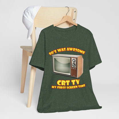 My First Screen Time T-Shirt - Retro CRT TV 90s Tee