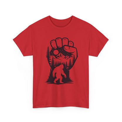 Bigfoot Forest Silhouette T-Shirt - Sasquatch Mountain Tee
