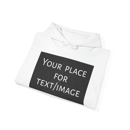 Bluza z kapturem z nadrukiem z przodu i/lub z tyłu – spersonalizowana bluza z tekstem lub obrazem, wyjątkowy prezent, spersonalizowana bluza unisex z kapturem na imprezy, logo i nie tylko