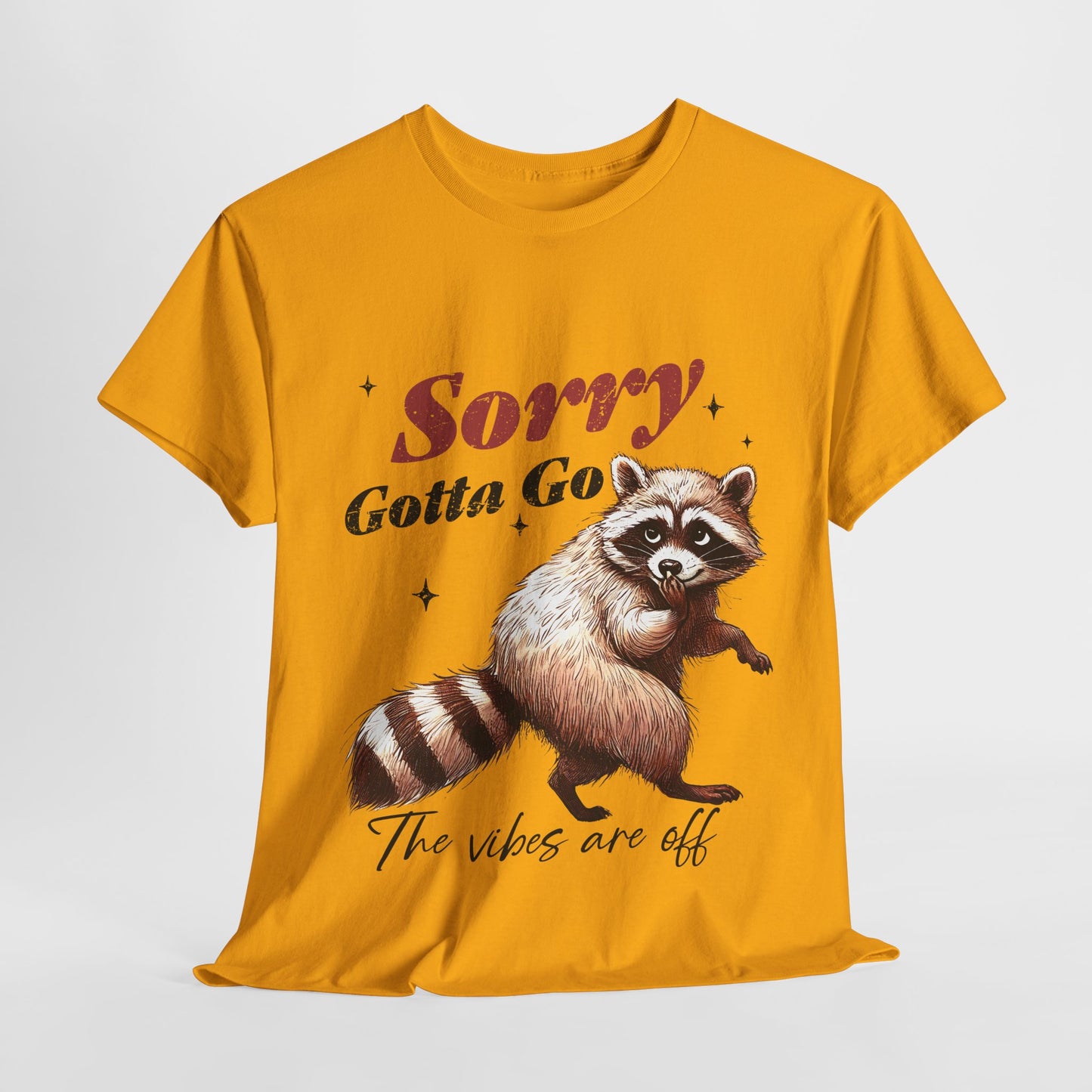 Sorry Raccoon T-Shirt - Cute Awkward Apology Tee