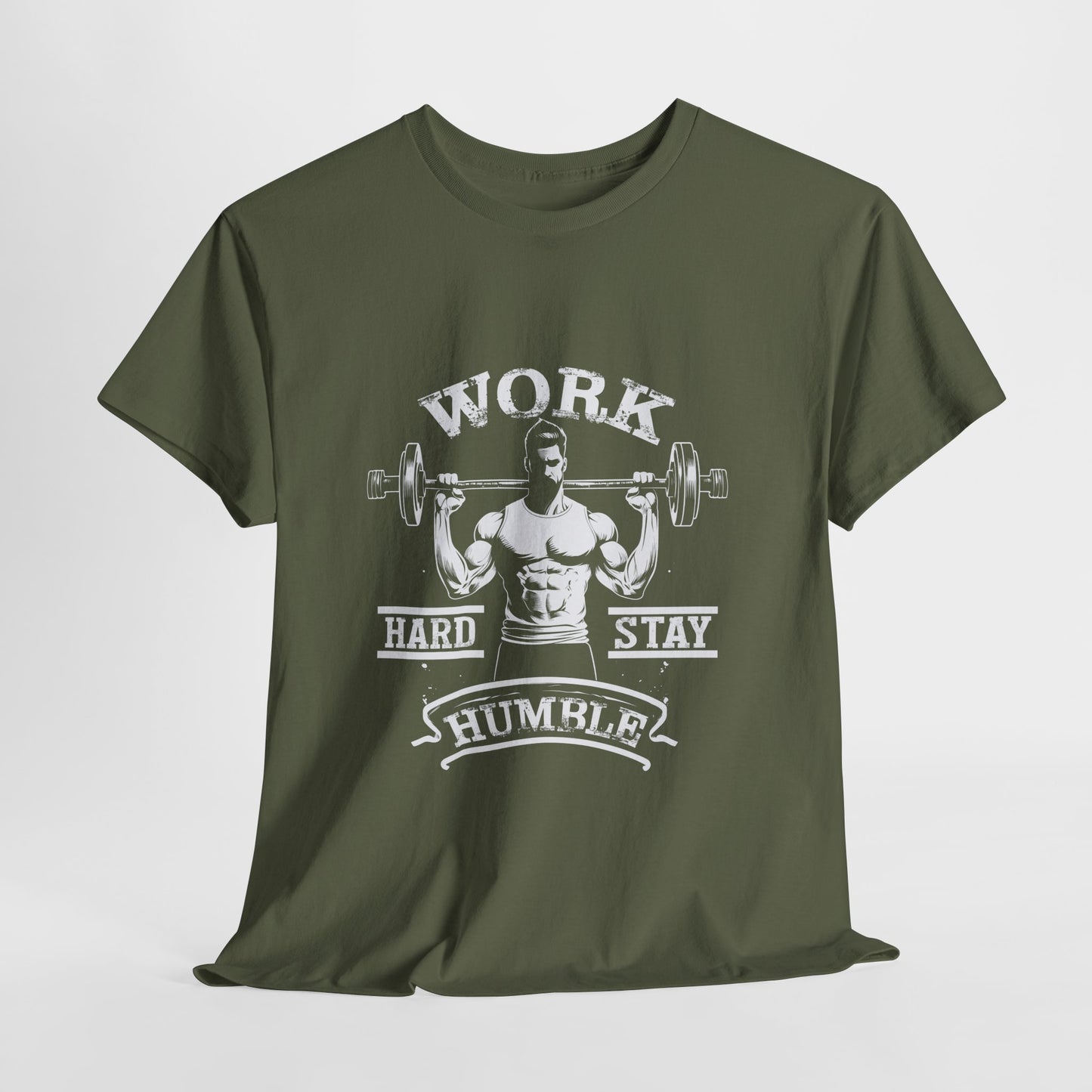 Work Hard Stay Humble Gym Shirt - Motivational Tee