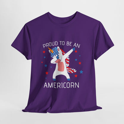 Proud Americorn Shirt - USA Dabbing Unicorn Tee