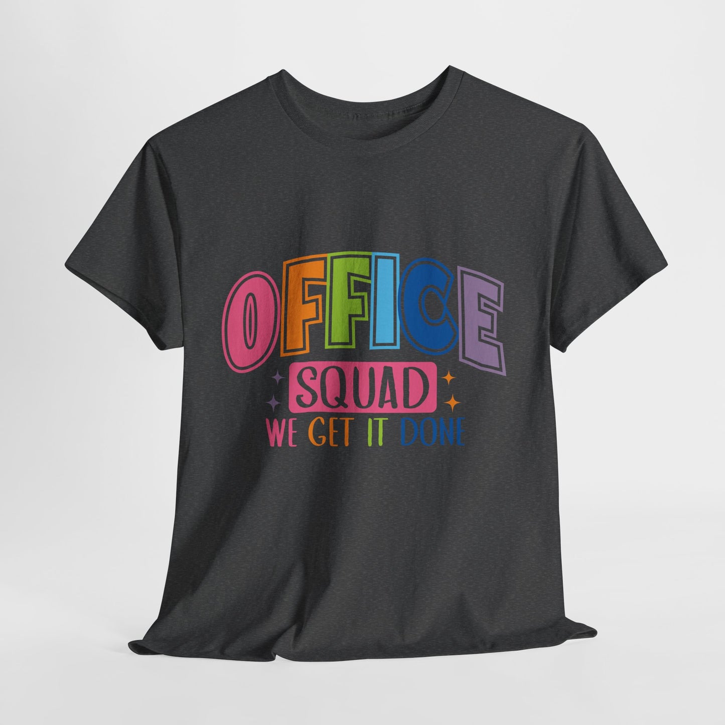 Office Squad Shirt - Colorful Team Admin Tee for Secretaries & School Staff, Funny Office Teamwork Shirt, We Get It Done Gift