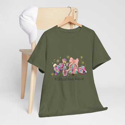 Christ the Savior Is Born T-Shirt - Pastel Nativity Cross Christmas Tee