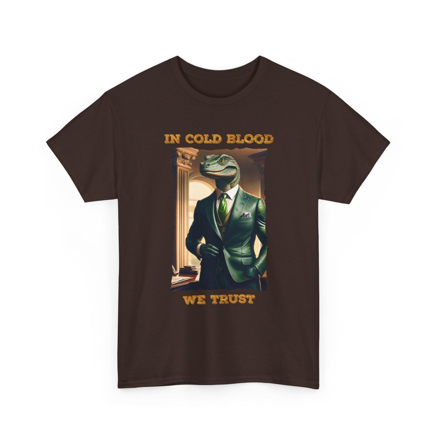 In Cold Blood We Trust Shirt - Reptilian Meme Political Satire Tee