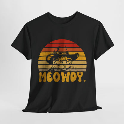 Meowdy T-Shirt - Funny Cowboy Cat Western Tee