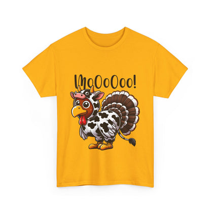 Turkey Moo T-Shirt - Funny Thanksgiving Cow Costume Tee