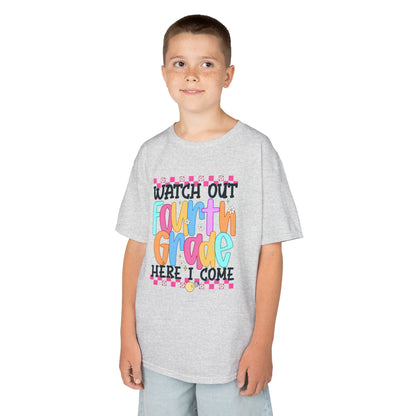Watch Out Fourth Grade Shirt - Funny Kids Back to School Tee, Heavy Cotton 4th Grade Shirt, First Day of School Outfit