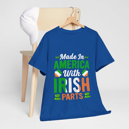 Made in America with Irish Parts Shirt - Irish American Tee