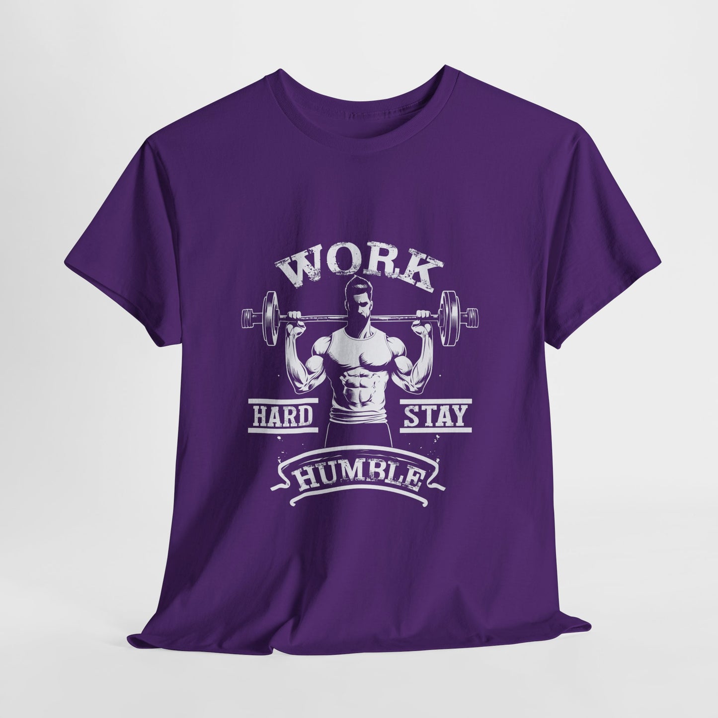 Work Hard Stay Humble Gym Shirt - Motivational Tee