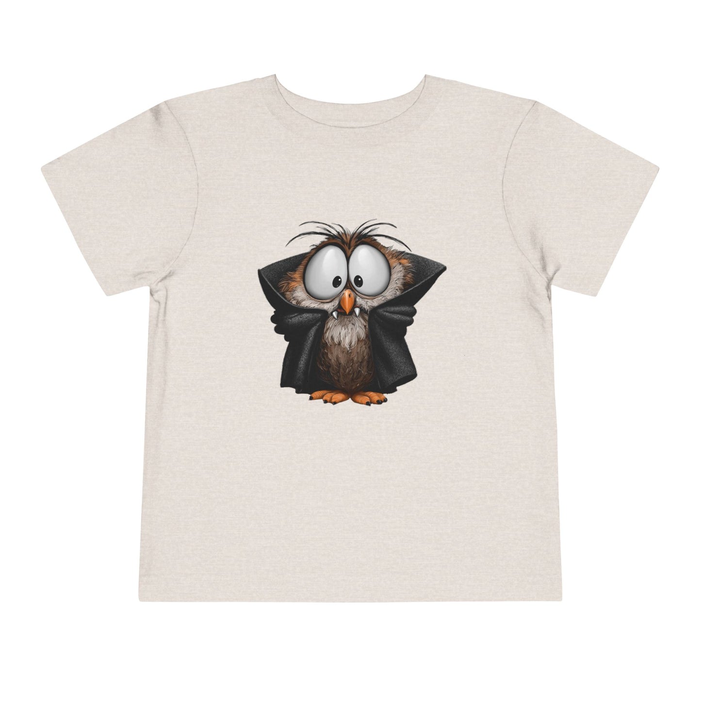 Vampire Owl Kids T-Shirt - Cute Big Eyes Toddler Halloween Tee