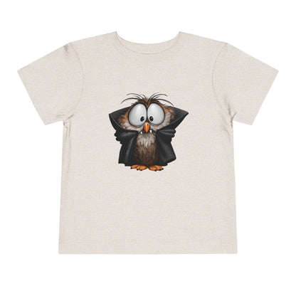 Vampire Owl Kids T-Shirt - Cute Big Eyes Toddler Halloween Tee