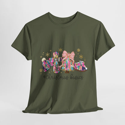 Christ the Savior Is Born T-Shirt - Pastel Nativity Cross Christmas Tee