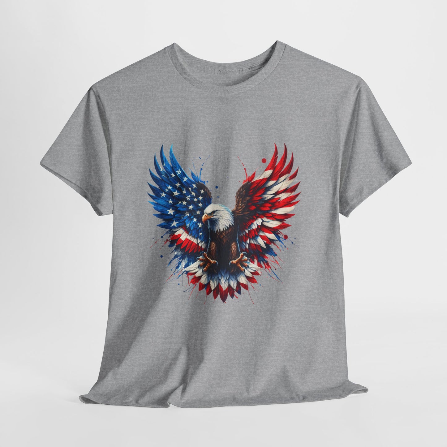 Patriotic Eagle Shirt - Bald Eagle Flag Wings Tee