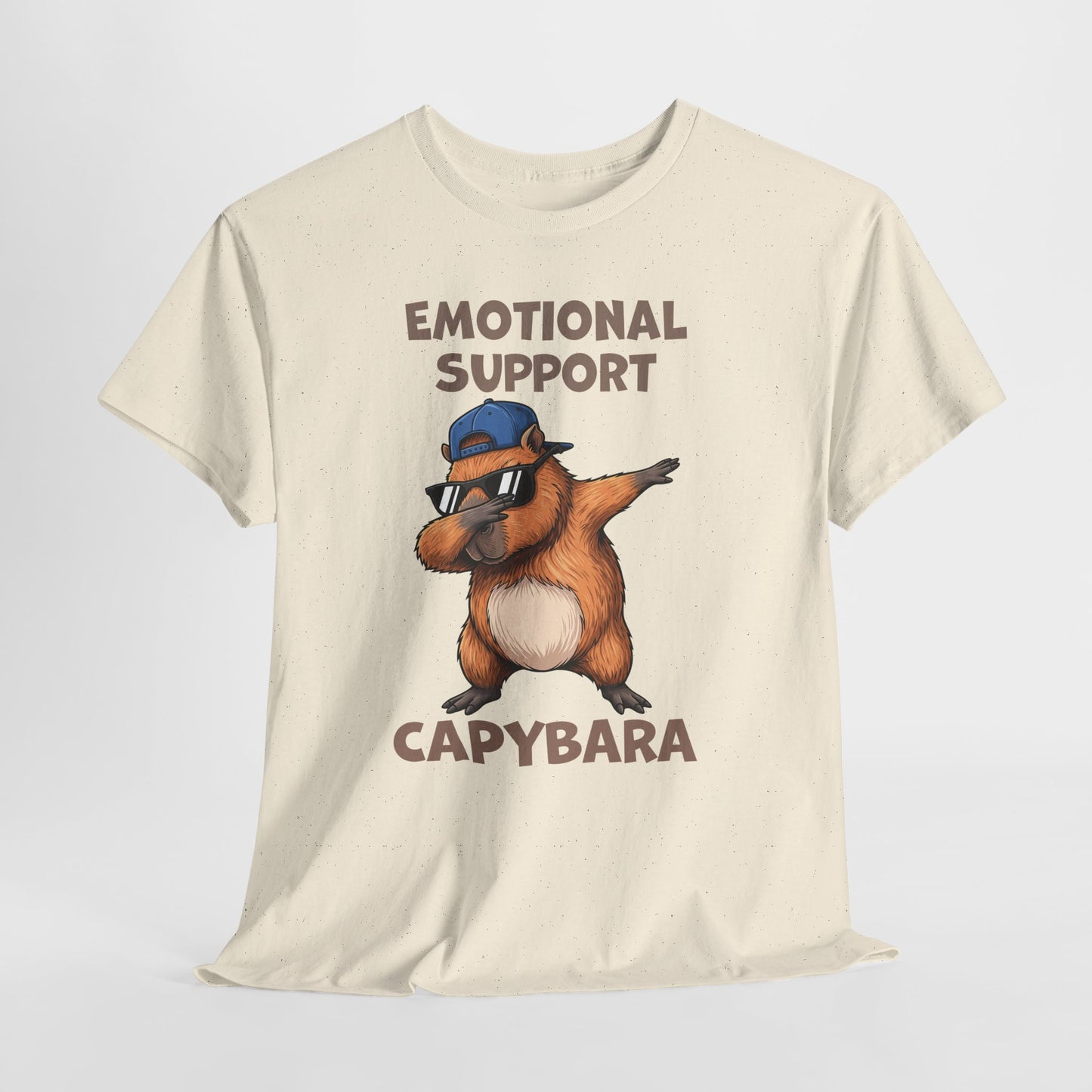 Emotional Support Capybara Shirt – Funny Dabbing Meme Animal Tee