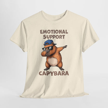 Emotional Support Capybara Shirt – Funny Dabbing Meme Animal Tee