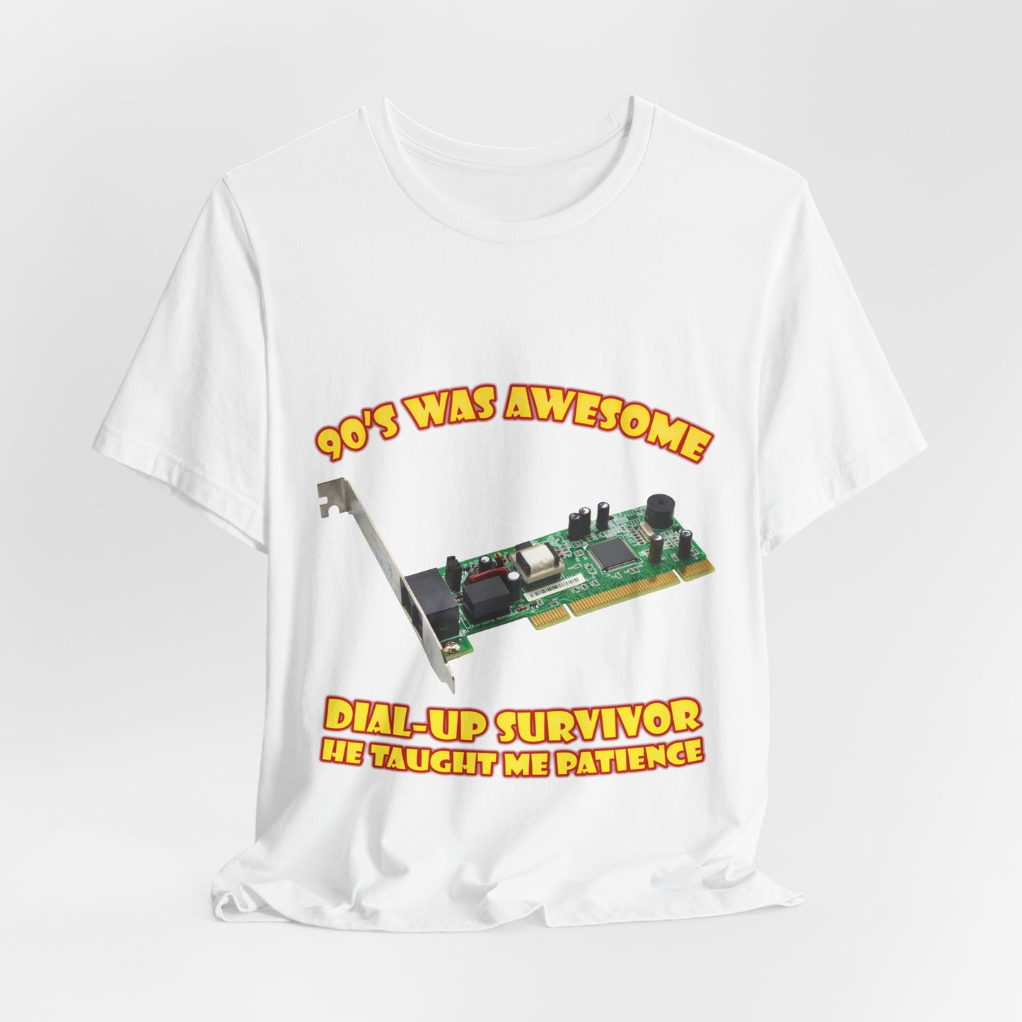 Koszulka Dial-Up Survivor - Nauczył mnie cierpliwości Modem