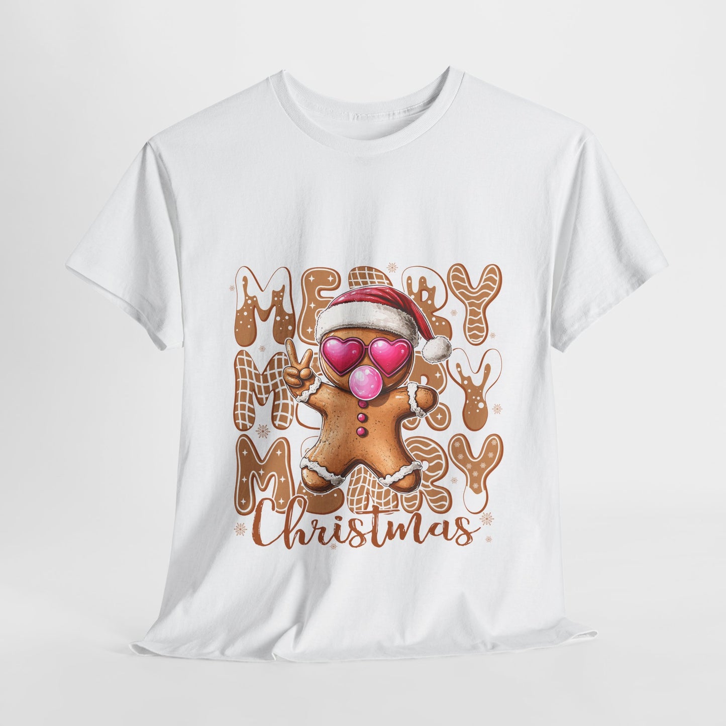 Merry Christmas Gingerbread T-Shirt - Funny Holiday Cookie Tee