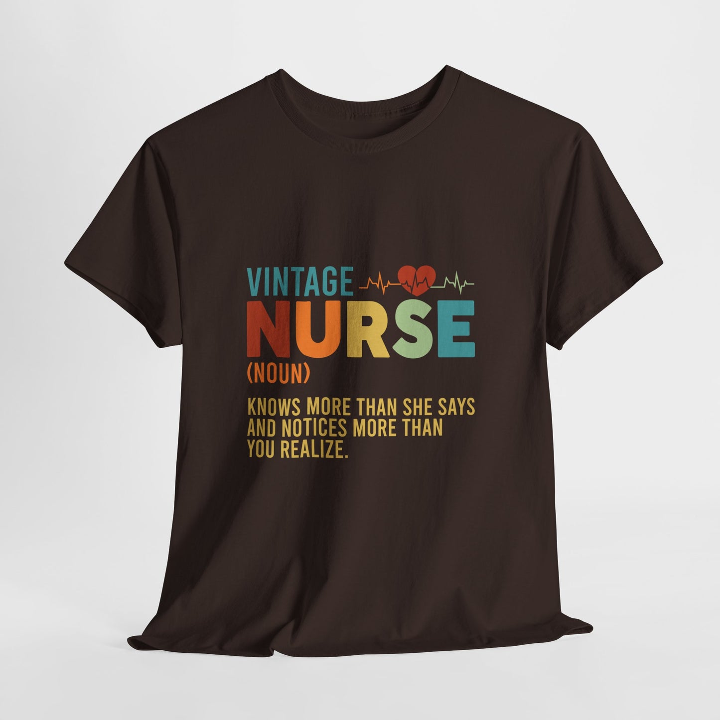 Vintage Nurse Shirt - Knows More Than She Says Tee