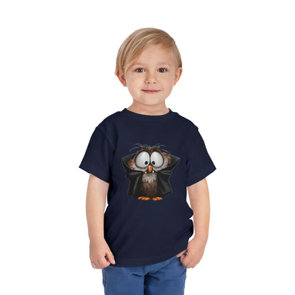 Vampire Owl Kids T-Shirt - Cute Big Eyes Toddler Halloween Tee