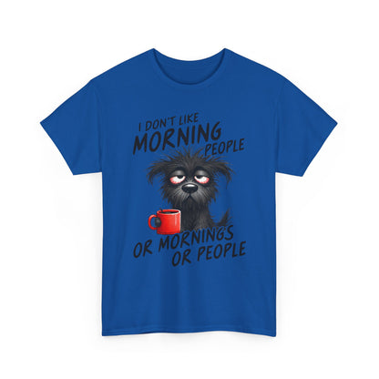 Grumpy Morning Dog T-Shirt - Funny Coffee Tee
