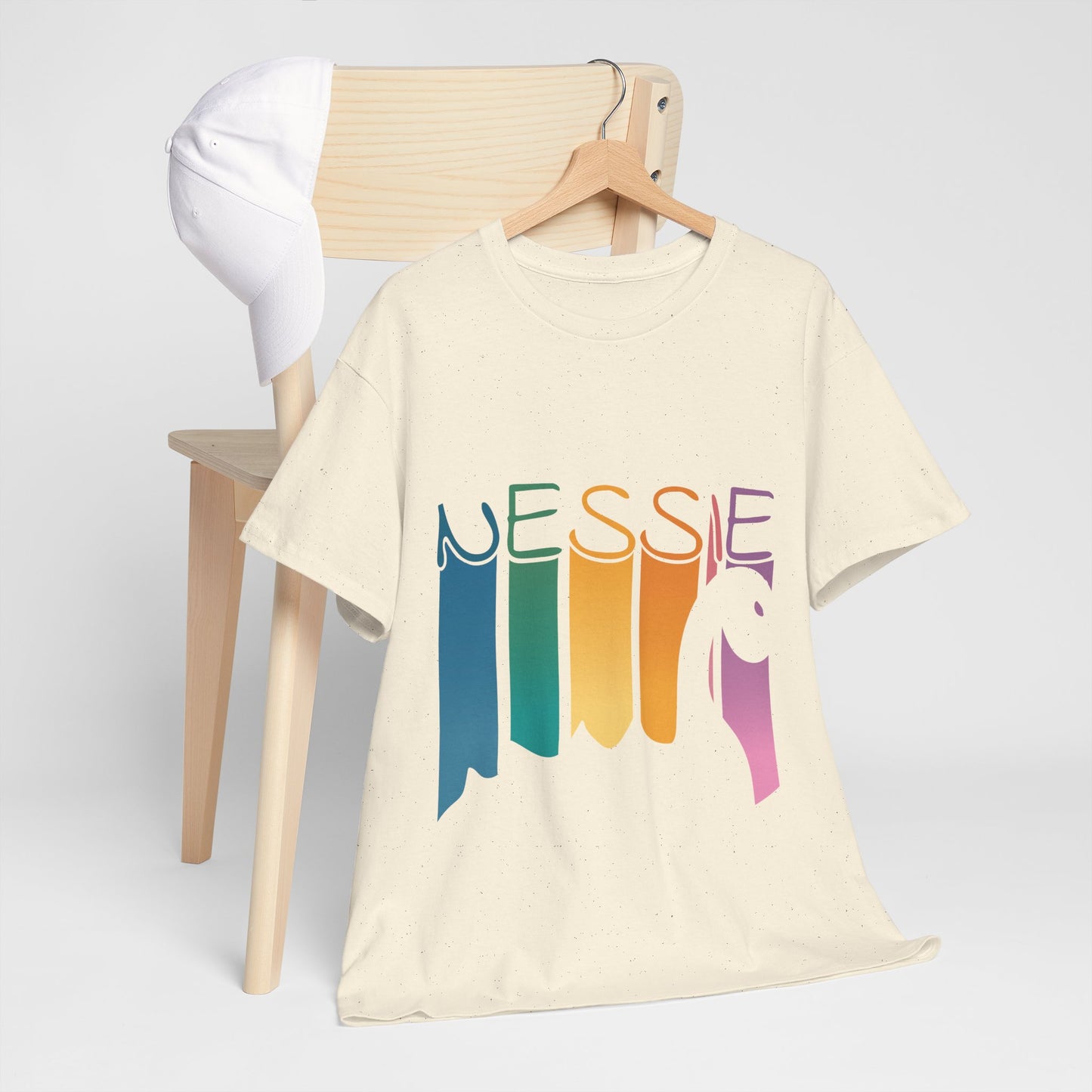 Nessie T-Shirt - Loch Ness Monster Retro Rainbow Tee
