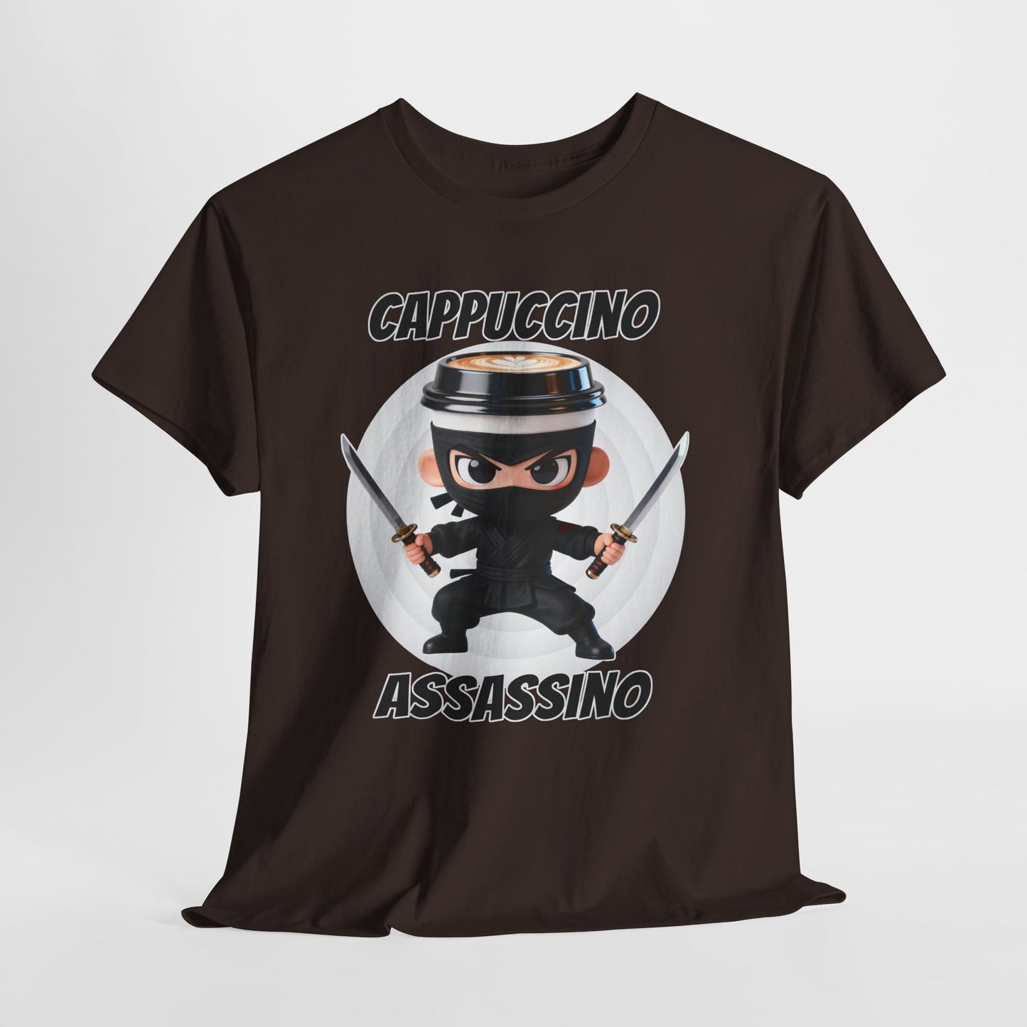 Cappuccino Assassino Shirt – Funny Coffee Ninja Tee for Caffeine Lovers