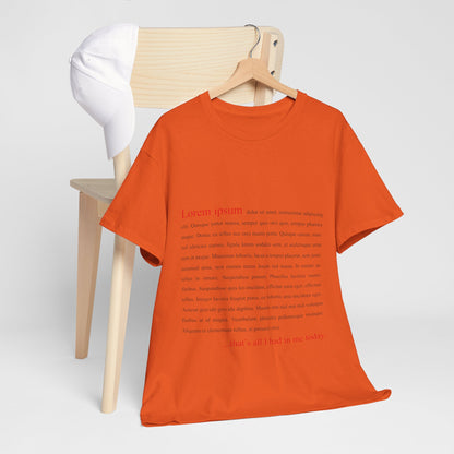 Lorem Ipsum Shirt - Funny Designer & Programmer Tee