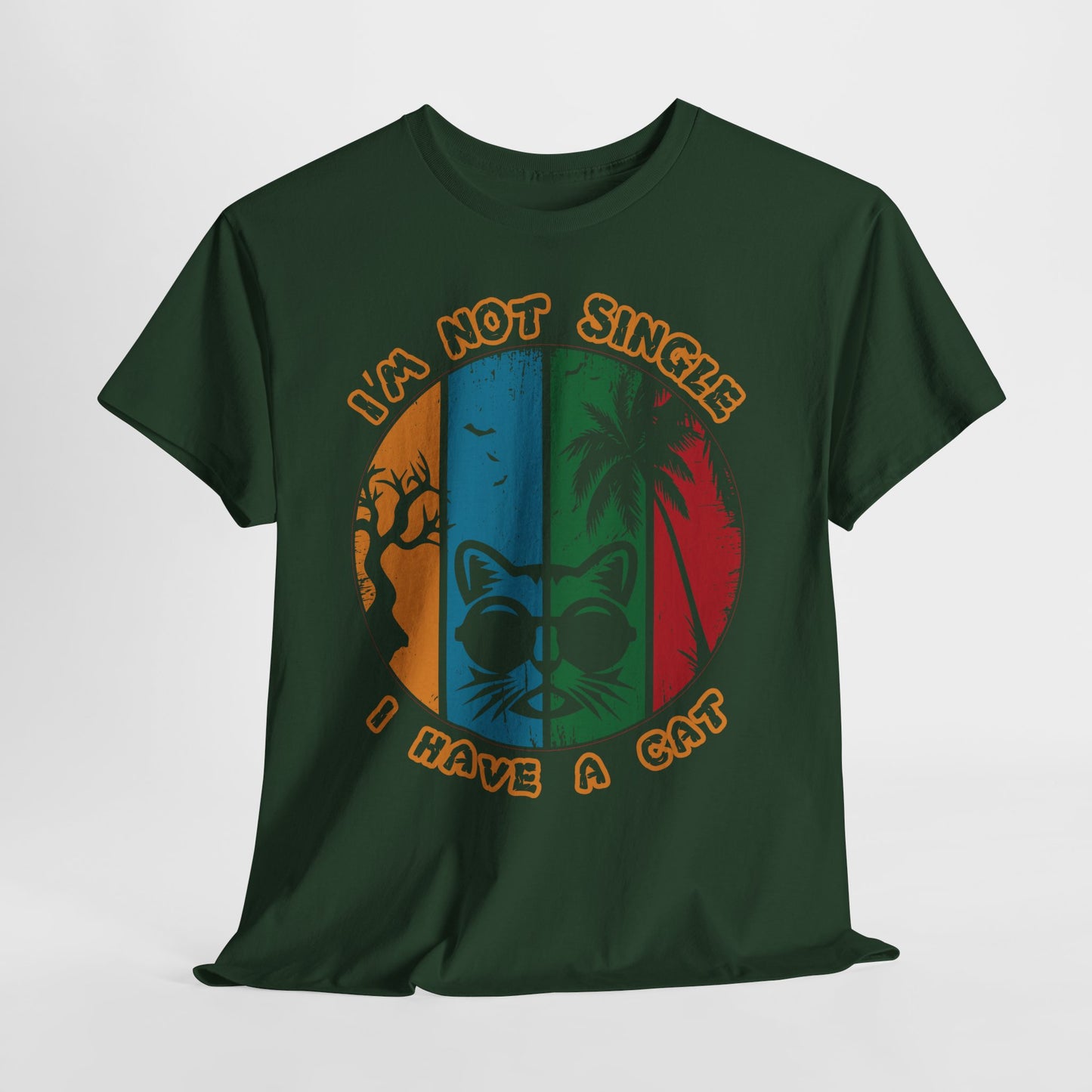 I’m Not Single I Have a Cat Shirt - Retro Funny Cat Tee